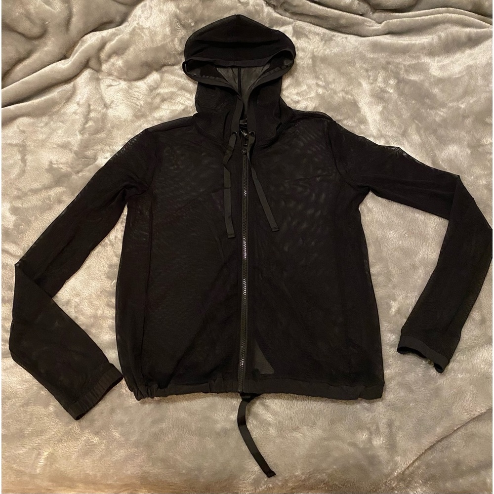 Victoria's Secret Woman Sheer Sport Open
Mesh Full Zip hoodie Jacket, XSMALL